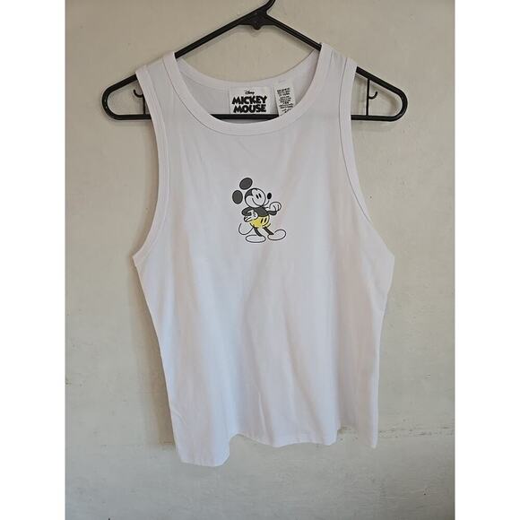 Disney Parks Unisex White Sketchbook Mickey Tank Top Small NWT - Picture 1 of 12